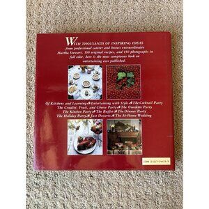 Entertaining by Martha Stewart 1982 1st Ed HC w/ DJ Clarkson Potter Vintage